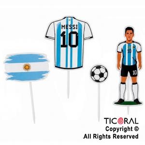 KIT DECO TORTA ARGENTINA (12 UNIDADES)